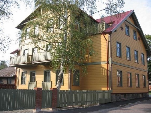 Restored wooden house, Tartu, Estonia